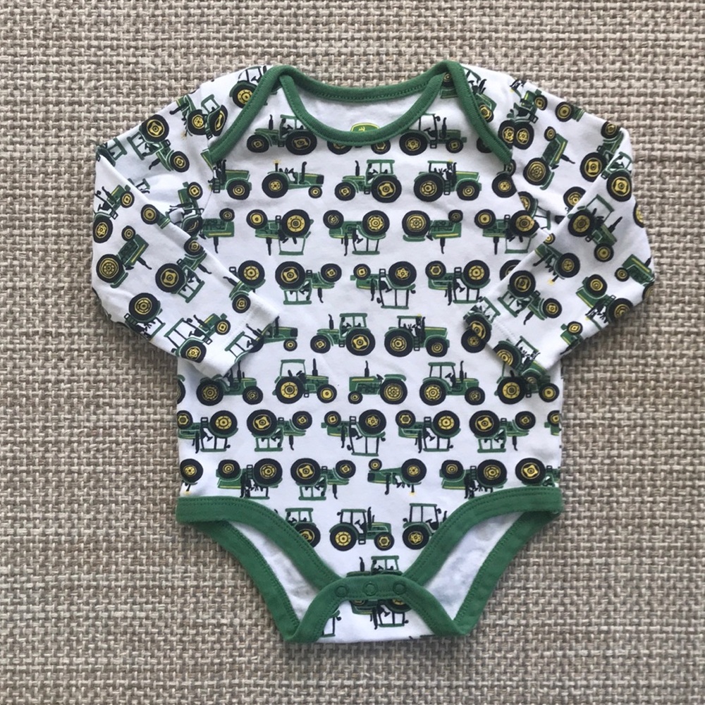 John Deere Tractor Onesie (size 6-9m)
